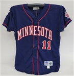 Chuck Knoblauch 1997 Minnesota Twins Game Used & Autographed Jackie Robinson 50th Anniversary Jersey w/ Chuck Knoblauch Letter of Provenance