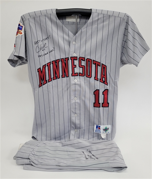 Chuck Knoblauch 1997 Minnesota Twins Game Used & Autographed Uniform w/ Chuck Knoblauch Letter of Provenance