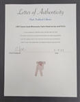 Chuck Knoblauch 1997 Minnesota Twins Game Used & Autographed Uniform w/ Chuck Knoblauch Letter of Provenance