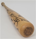 1998 New York Yankees World Series Champions Team Signed Louisville Slugger Bat w/ Jeter & Rivera Beckett LOA