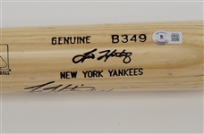 Tino Martinez New York Yankees Game Used & Autographed Bat Beckett