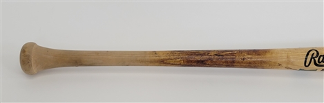 Ruben Sierra 1992 Oakland A's Game Used & Autographed Bat Beckett