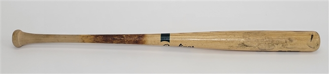 Ruben Sierra 1992 Oakland A's Game Used & Autographed Bat Beckett
