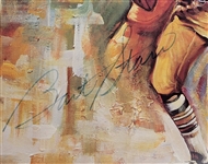 Bart Starr Autographed 8x10 Lithograph Matted w/ Beckett LOA
