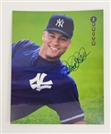 Derek Jeter Autographed 1997 Pinnacle Jumbo Card w/ Beckett LOA