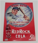 New York Yankees Greats Autographed Red Rock Cola Sign w/ Beckett LOA