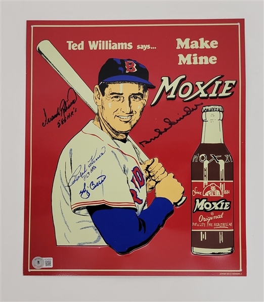 Yogi Berra, Frank Robinson, Duke Snider, & Ralph Kiner Autographed Moxie Sign w/ Beckett LOA