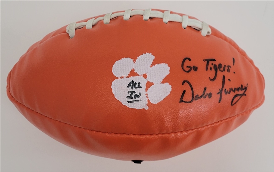 Dabo Swinney Autographed & Inscribed Clemson Tigers Football Beckett