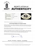 2019 Georgia Bulldogs Team Signed Football w/ Beckett LOA