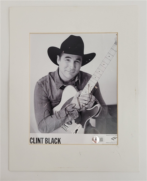 Clint Black Autographed 8x10 Photo Beckett