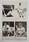 Lot of 4 George Kelly, Luke Appling, Fred Lindstrom, & Ted Lyons Autographed 1974 TCMA Postcards Beckett