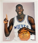 Minnesota Timberwolves Autographed Lot of Photos & Basketballs w/ Kevin Garnett Beckett