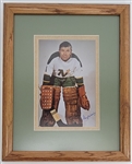 Gump Worsley Autographed & Framed 8x10 Photo w/ Beckett LOA