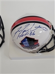 Fran Tarkenton Autographed & HOF Inscribed Full Size Hall of Fame Replica Helmet & Mini Helmet Beckett