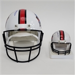 Fran Tarkenton Autographed & HOF Inscribed Full Size Hall of Fame Replica Helmet & Mini Helmet Beckett