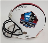 Troy Aikman Autographed & HOF Inscribed Full Size Hall of Fame Authentic Helmet Beckett