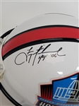 Troy Aikman Autographed & HOF Inscribed Full Size Hall of Fame Authentic Helmet Beckett