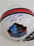 Fran Tarkenton Autographed & HOF Inscribed Full Size Hall of Fame Authentic Helmet & Vikings Mini Helmet Beckett