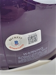 Fran Tarkenton Autographed & HOF Inscribed Full Size Hall of Fame Authentic Helmet & Vikings Mini Helmet Beckett