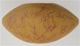 1976 Minnesota Vikings Team Signed Football w/ Beckett LOA