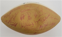 1976 Minnesota Vikings Team Signed Football w/ Beckett LOA