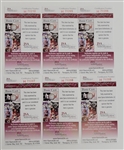 Harmon Killebrew Autographed 6-Card Uncut Sheet JSA