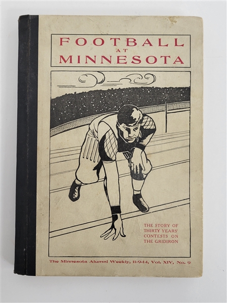 1914 Football at Minnesota Book w/ Both Foldouts
