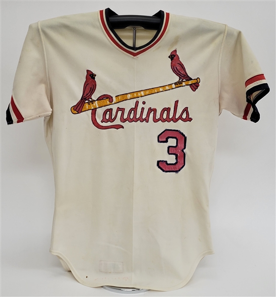 1970s St. Louis Cardinals Game Used #3 Jersey