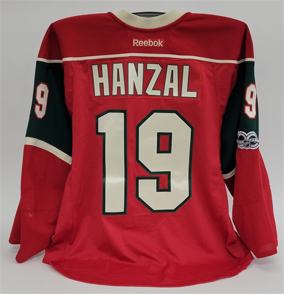 Martin Hanzal 2016-2017 Minnesota Wild Set #2 Game Used Jersey w/ Wild LOA