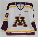 Alex Goligoski Minnesota Gophers White Game Issued Hockey Jersey