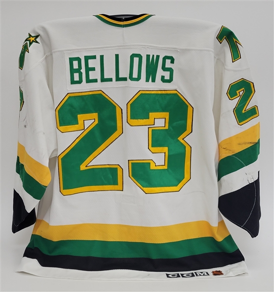 Brian Bellows 1990-91 Minnesota North Stars Game Used Jersey