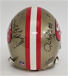 San Francisco 49ers Greats Autographed Full Size Authentic Helmet w/ Rice & Montana Beckett LOA