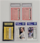 Lot of 5 Jose Canseco & Mark McGwire Graded Baseball Cards PSA & SGC