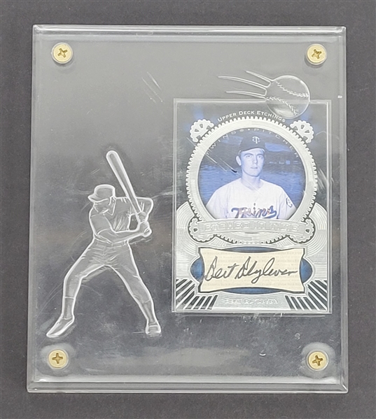 Bert Blyleven Autographed Upper Deck Stitched In Time Baseball Card LE #10/375