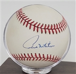 Paul Molitor Autographed '93 World Series Baseball & Card w/ Display