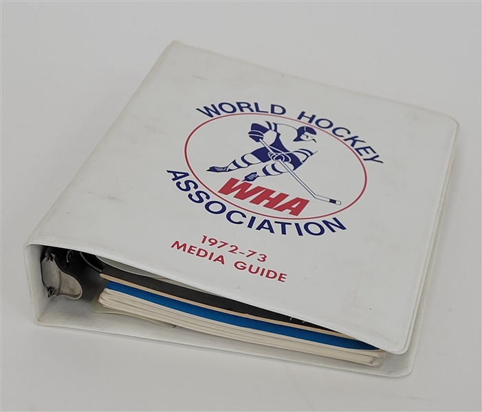 Lot of (10) 1972-73 WHA Hockey Media Guides