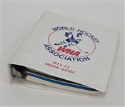 Lot of (10) 1972-73 WHA Hockey Media Guides
