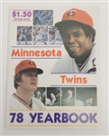 1978 Minnesota Twins Baseball Yearbook