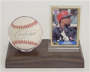 Kirby Puckett Autographed OAL Baseball & Card