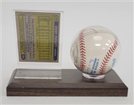 Kirby Puckett Autographed OAL Baseball & Card