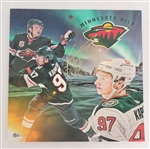 Kirill Kaprizov Autographed 20x20 Stretched Minnesota Wild Canvas Beckett