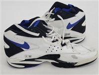 Doug West Autographed Game Used Nike Basketball Shoes Beckett