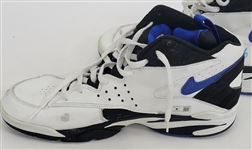 Doug West Autographed Game Used Nike Basketball Shoes Beckett