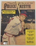 Stan Musial Autographed Original 1948 Authentic Police Gazette Magazine Beckett