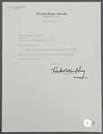 Hubert H. Humphrey Autographed US Senate Document Beckett