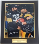 Franco Harris & Jerome Bettis Autographed & Matted Pittsburgh Steelers 16x20 Photo Beckett