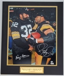 Franco Harris & Jerome Bettis Autographed & Matted Pittsburgh Steelers 16x20 Photo Beckett