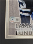 Fearsome Foursome Deacon Jones, Rosey Grier, Lamar Lundy, & Merlin Olsen Autographed Matted 16x20 JSA & Beckett LOA