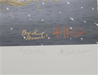 Bud Grant Autographed Time To Leave Lithograph LE #858/2500 Beckett