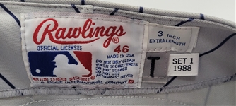 Tom Brunansky 1988 Minnesota Twins Game Used & Twice Signed Jersey Beckett *1987 WS Team Member*